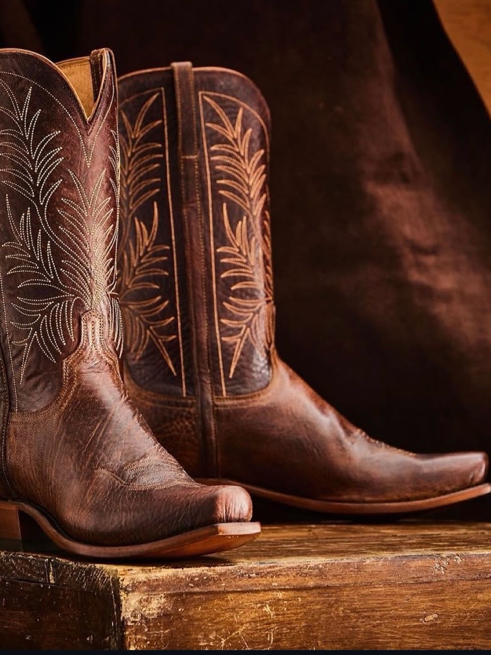 RARE Lucchese Paxson Moose Leather Boots Mens size 14D